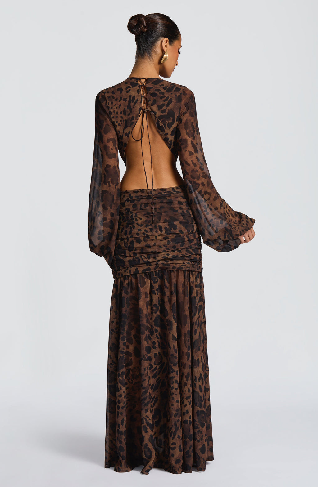 Bella Maxi Dress - Leopard Print