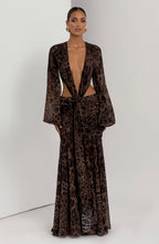 Bella Maxi Dress - Leopard Print