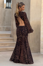 Bella Maxi Dress - Leopard Print