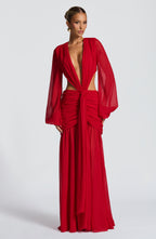 Bella Maxi Dress - Red