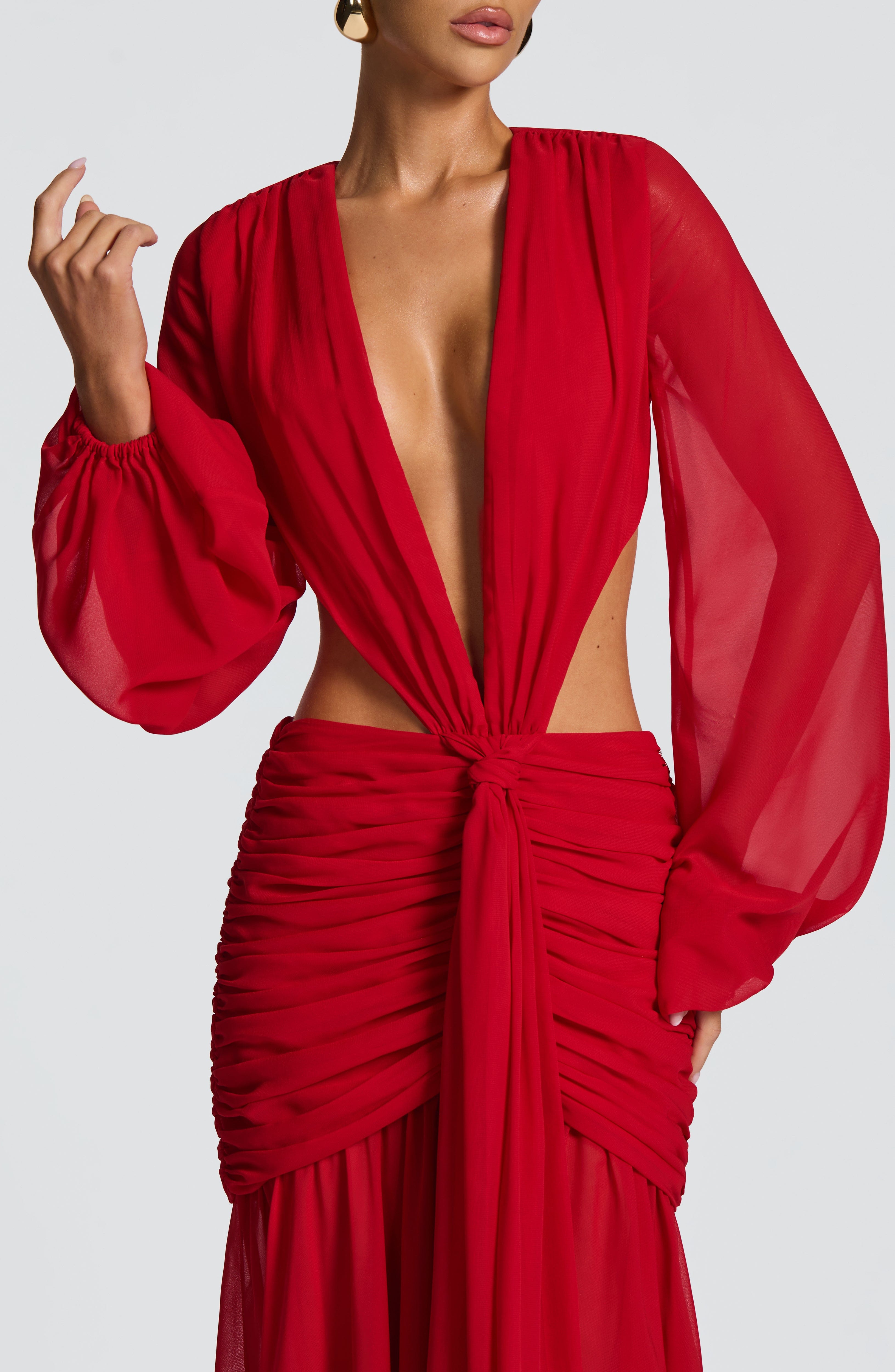 Bella Maxi Dress - Red