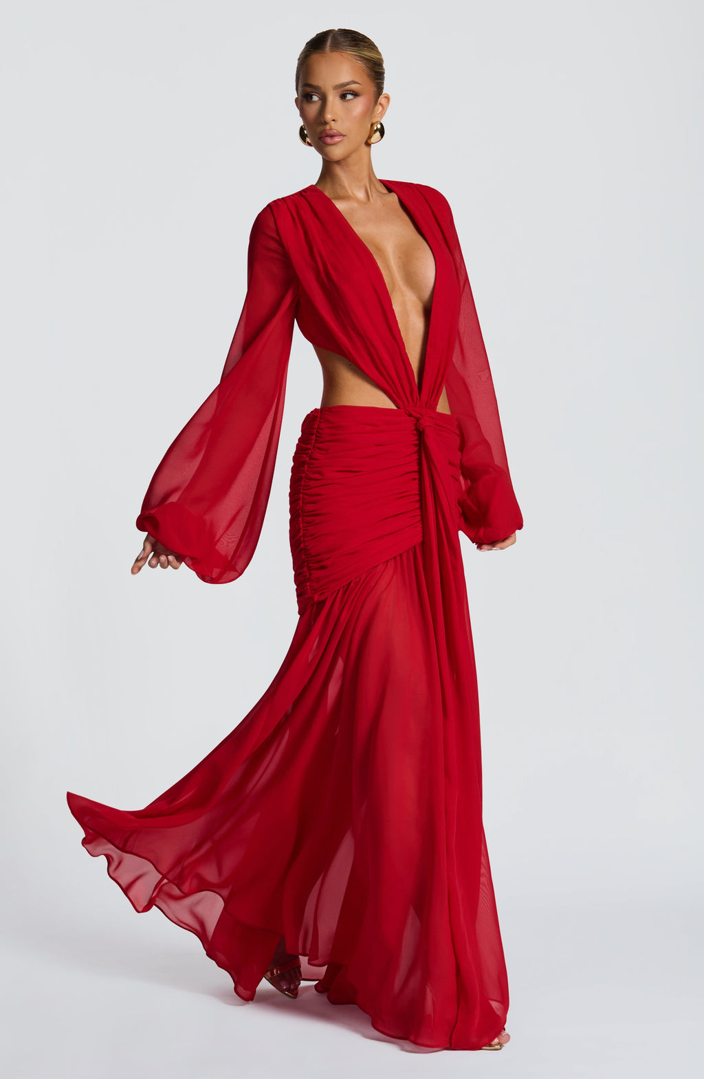 Bella Maxi Dress - Red