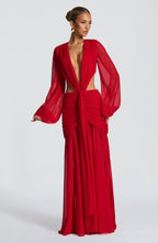 Bella Maxi Dress - Red