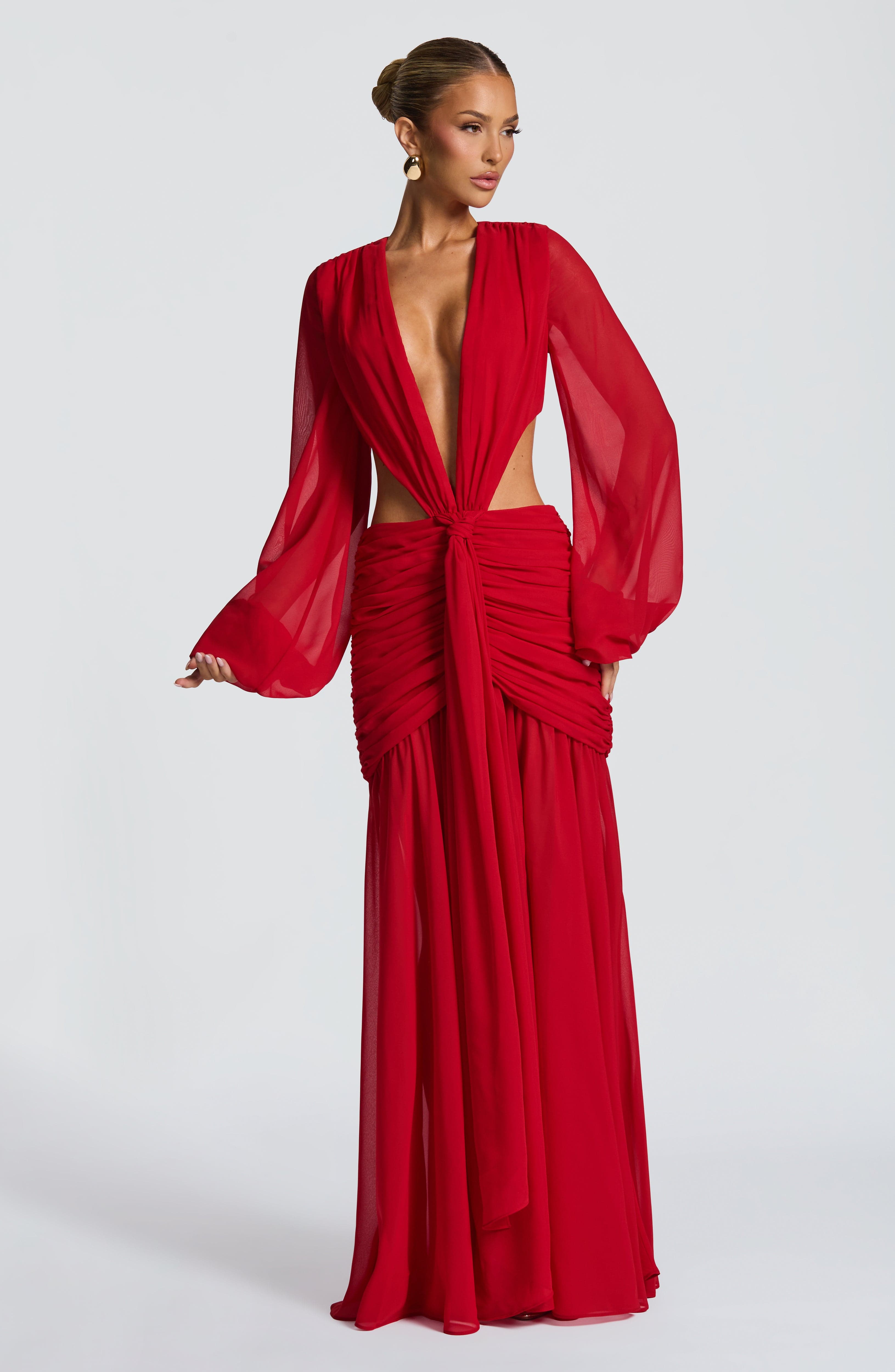 Bella Maxi Dress - Red