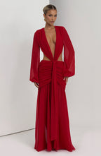 Bella Maxi Dress - Red