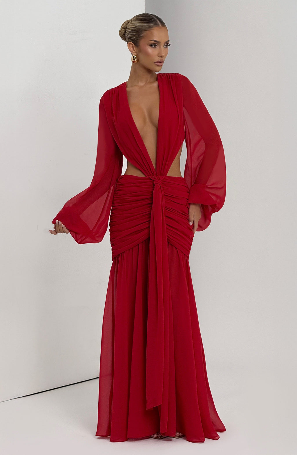 Bella Maxi Dress - Red