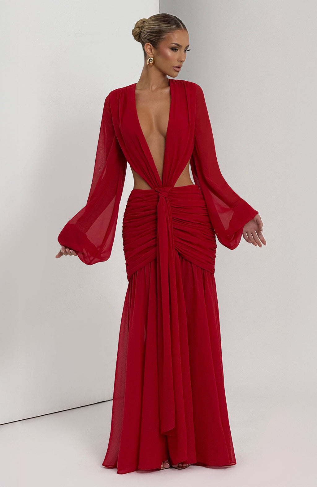 Bella Maxi Dress - Red