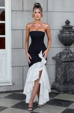 Savannah Maxi Dress - Black/White