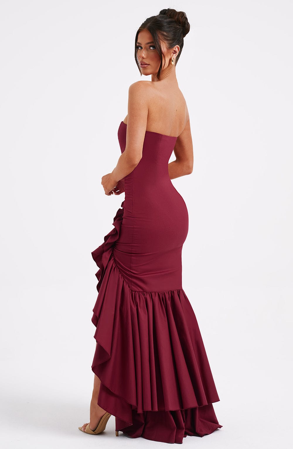 Savannah Maxi Dress - Burgundy