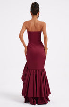 Savannah Maxi Dress - Burgundy