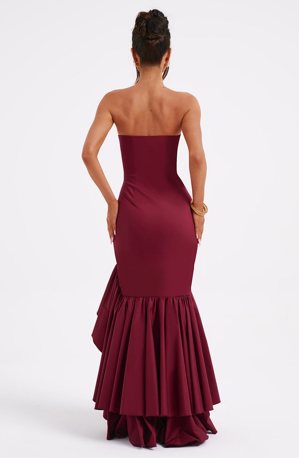 Savannah Maxi Dress - Burgundy