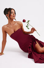 Savannah Maxi Dress - Burgundy