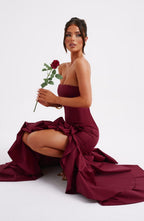 Savannah Maxi Dress - Burgundy