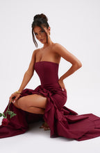 Savannah Maxi Dress - Burgundy