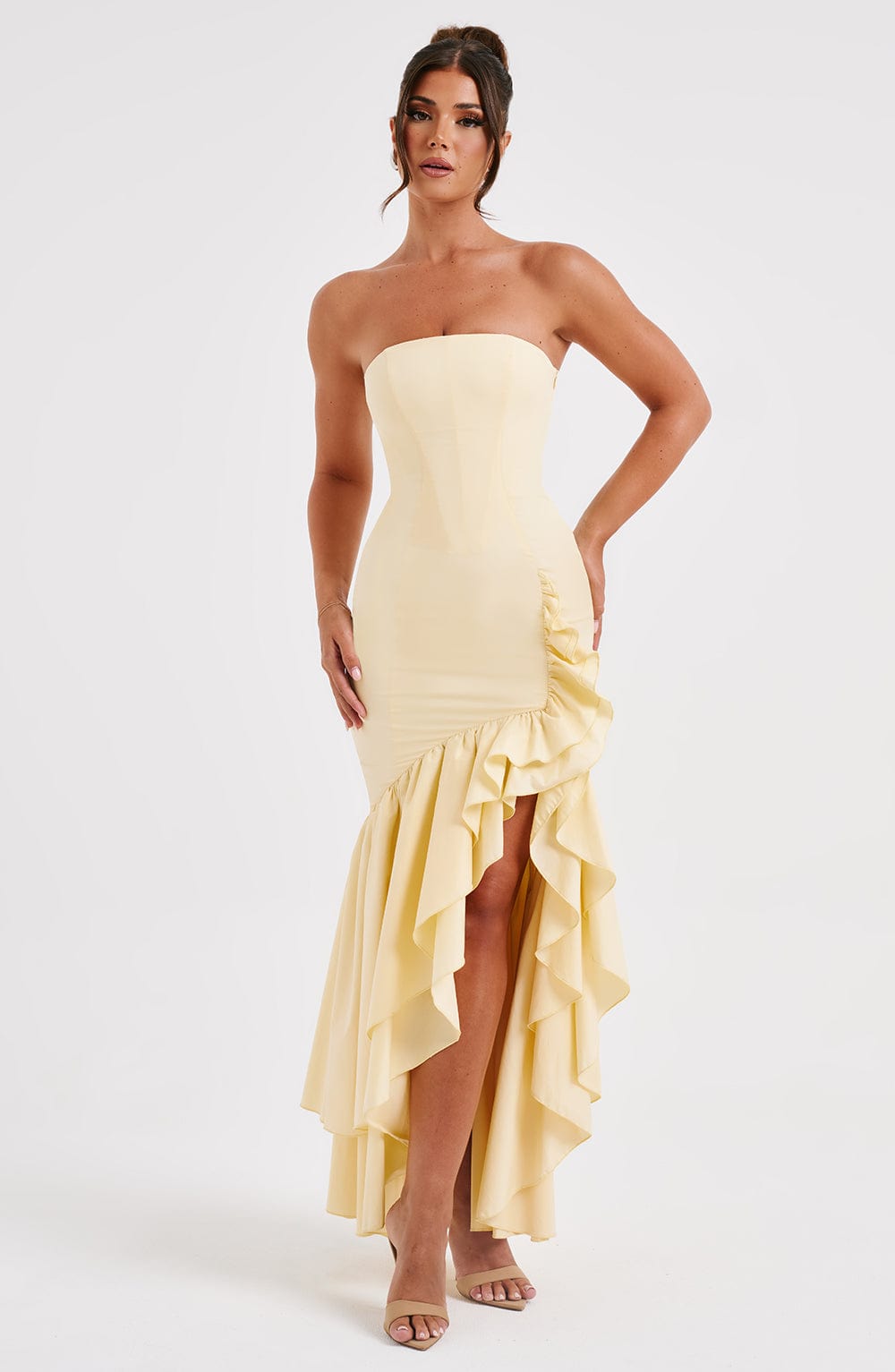 Savannah Maxi Dress - Lemon