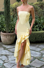Savannah Maxi Dress - Lemon