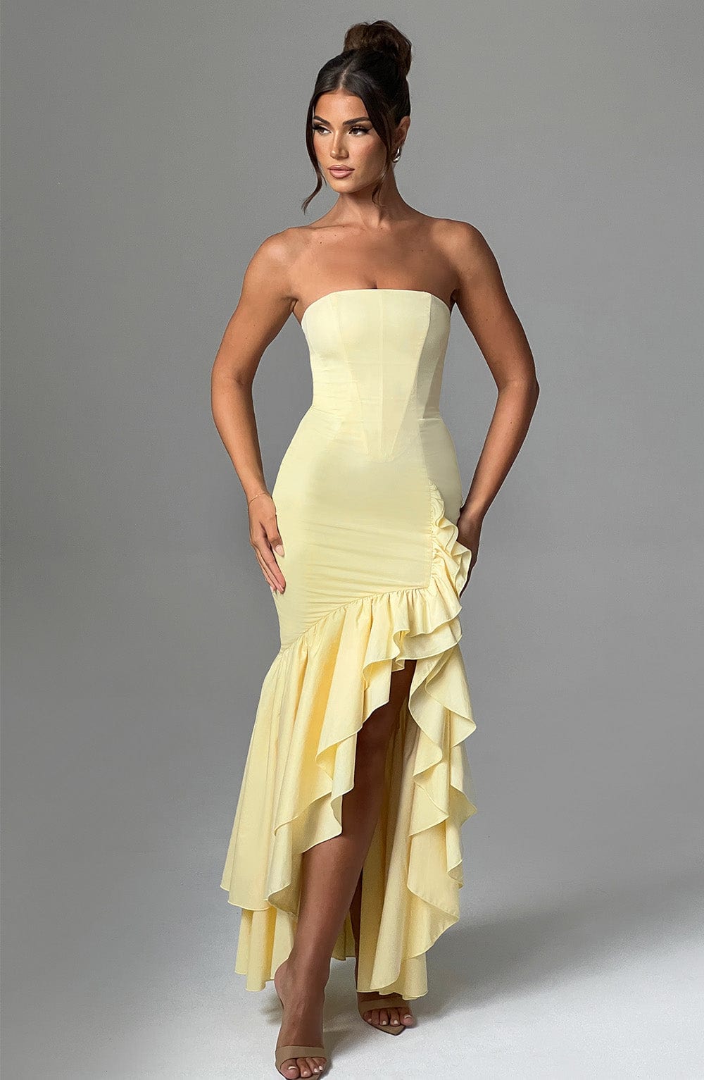 Savannah Maxi Dress - Lemon