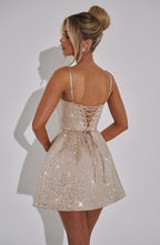 Olivia Mini Dress - Champagne