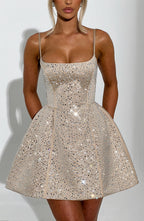 Olivia Mini Dress - Champagne
