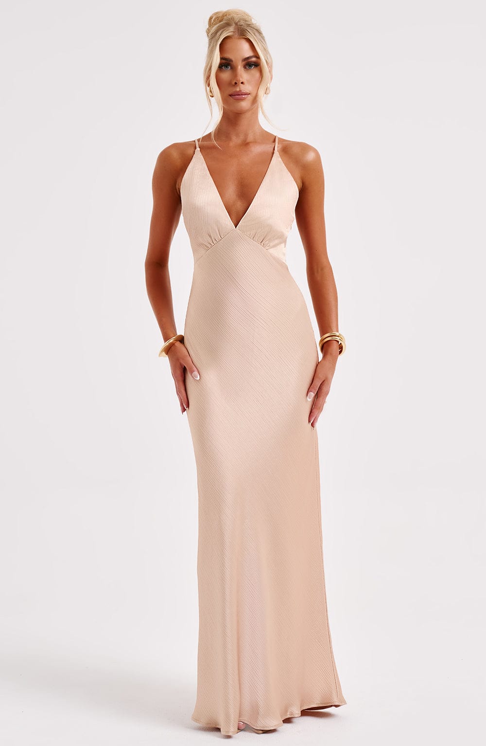 Amber Maxi Dress - Champagne