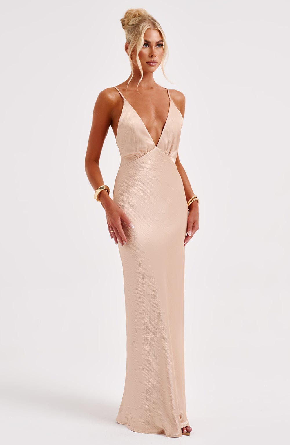 Amber Maxi Dress - Champagne