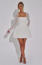 Emma Mini Dress - Ivory