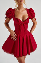 Isla Mini Dress - Red