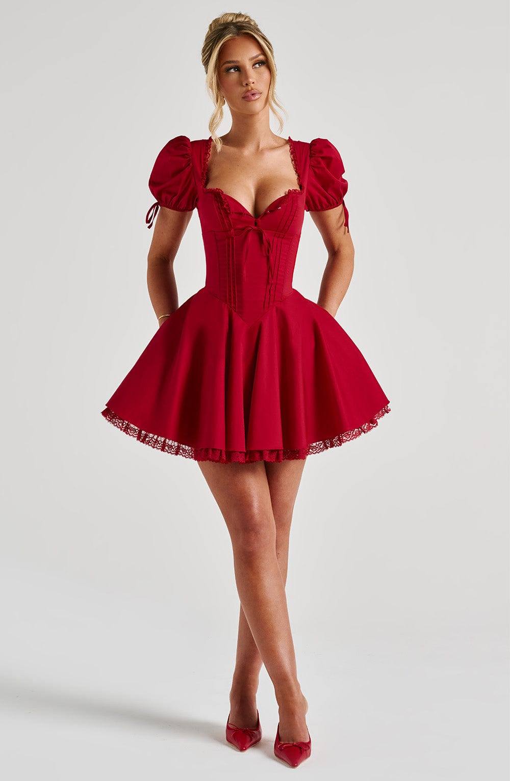 Isla Mini Dress - Red