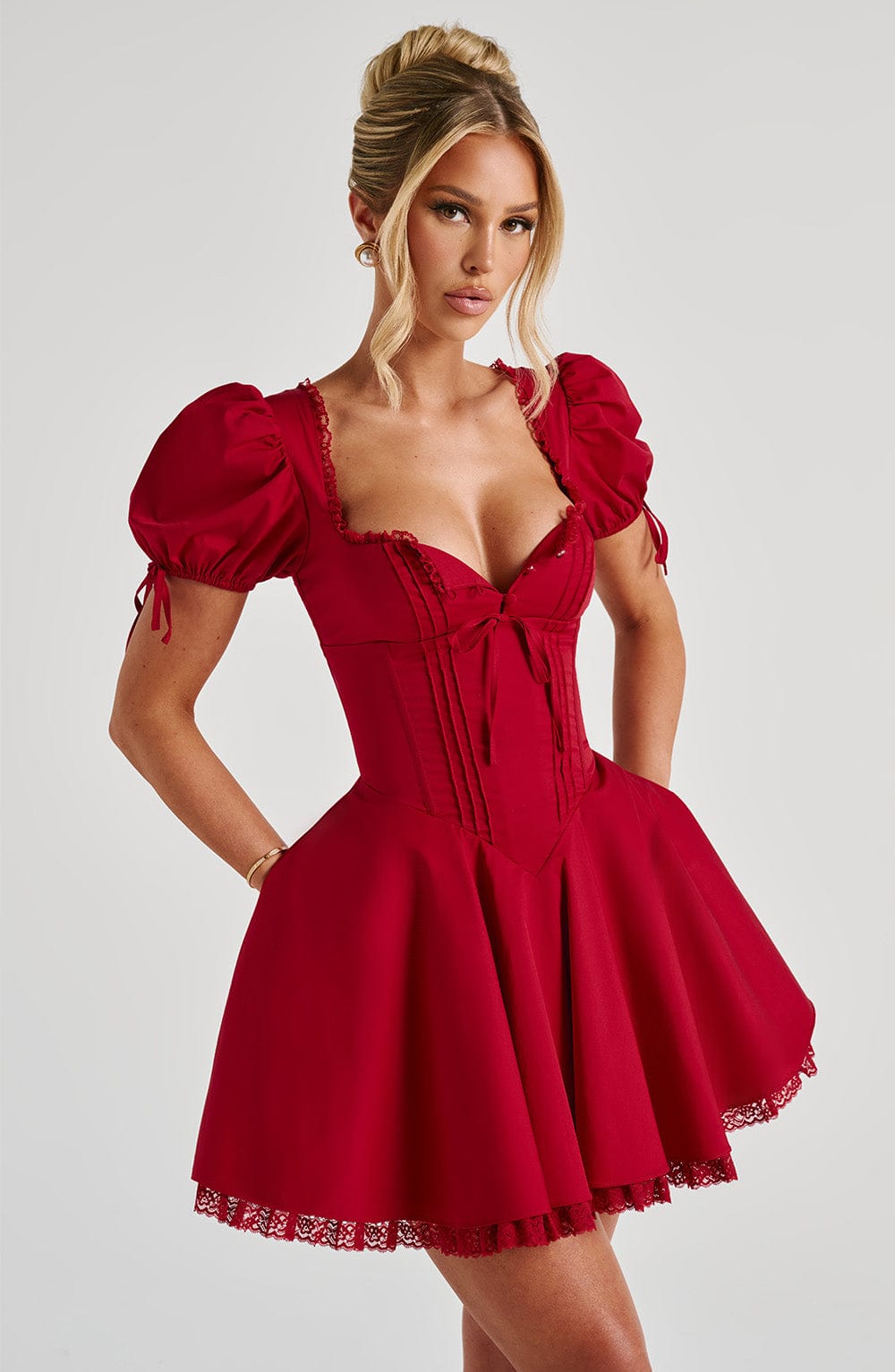 Isla Mini Dress - Red