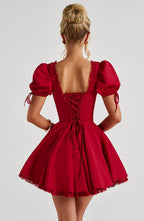 Isla Mini Dress - Red