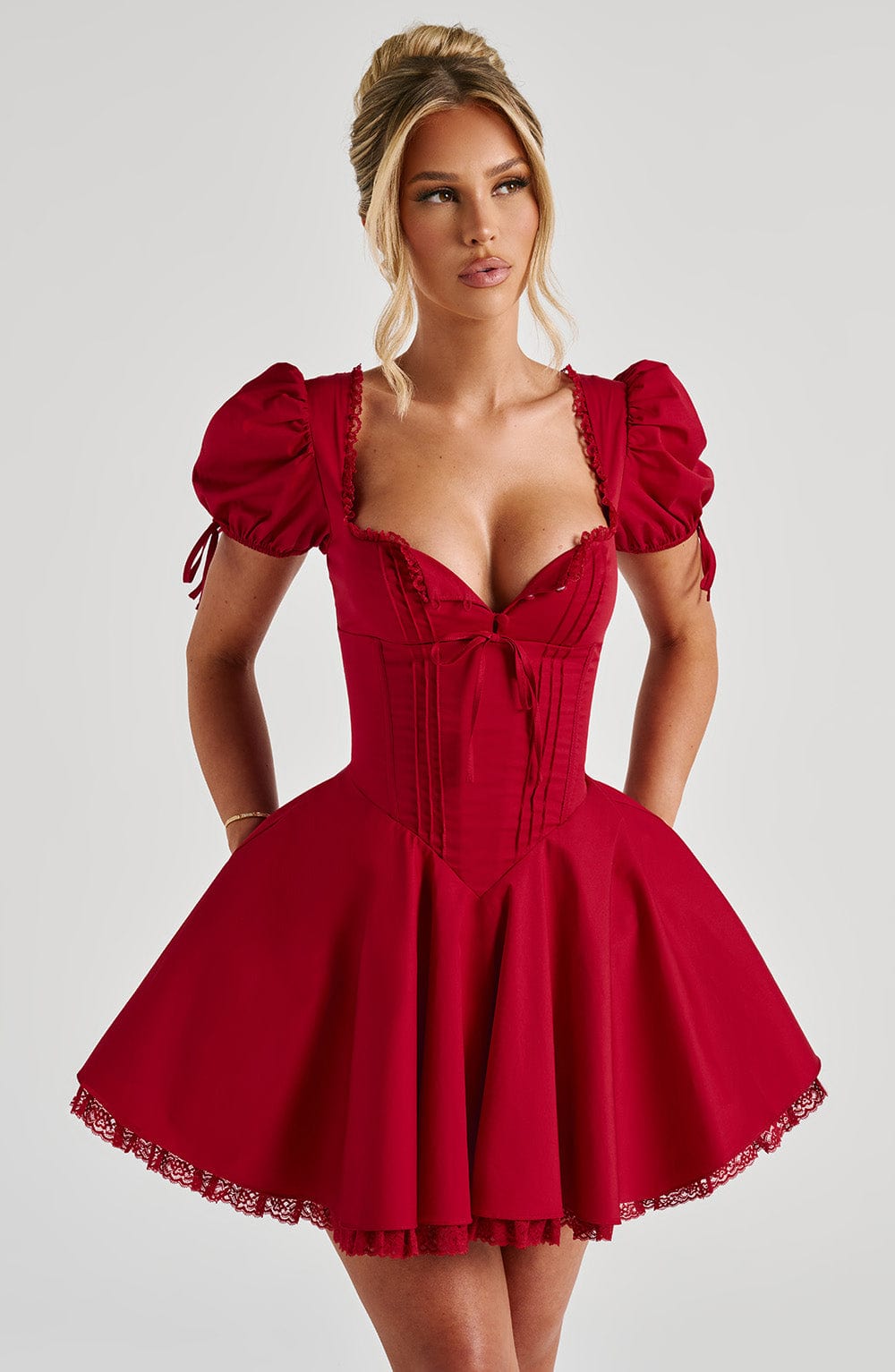 Isla Mini Dress - Red