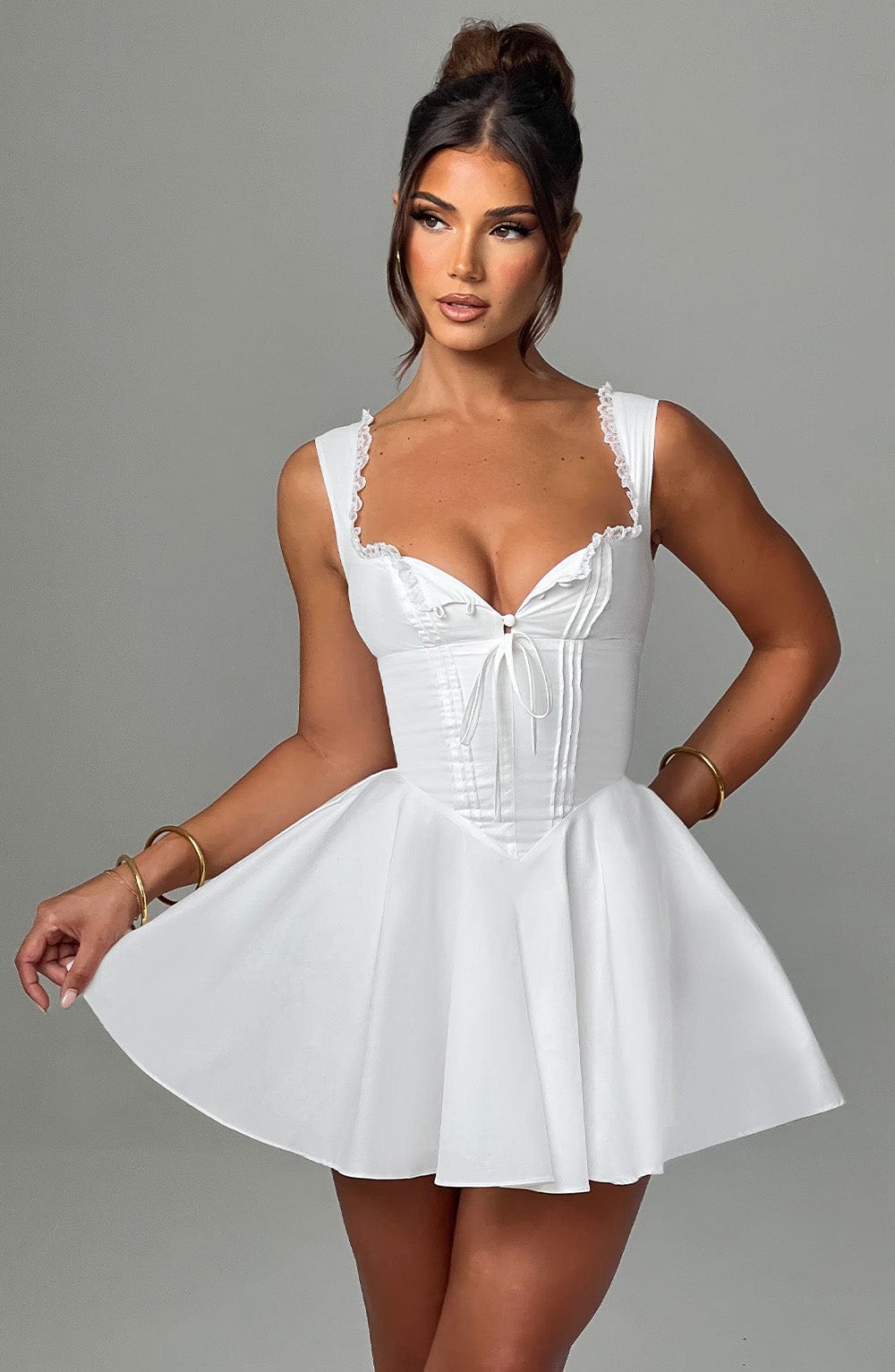 Daisy Mini Dress - Ivory