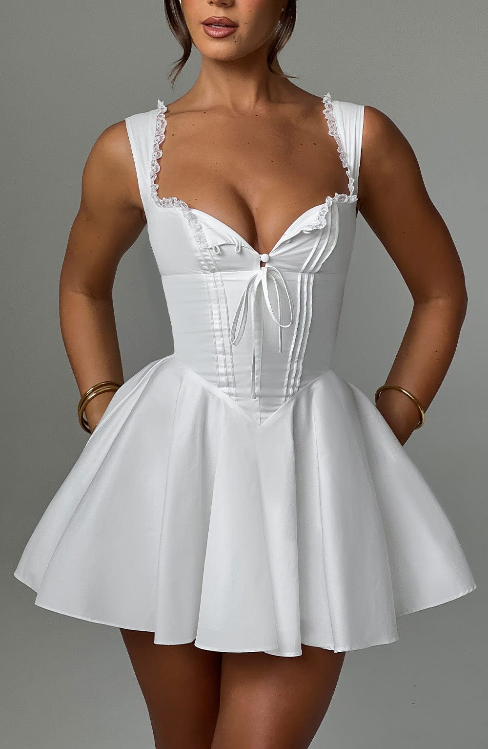 Daisy Mini Dress - Ivory