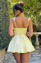 Daisy Mini Dress - Lemon