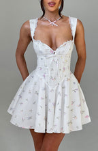 Daisy Mini Dress - Multi Floral Print