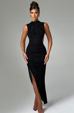 Emma Midi Dress - Black