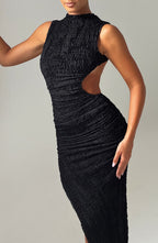 Emma Midi Dress - Black