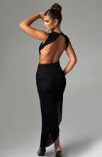 Emma Midi Dress - Black