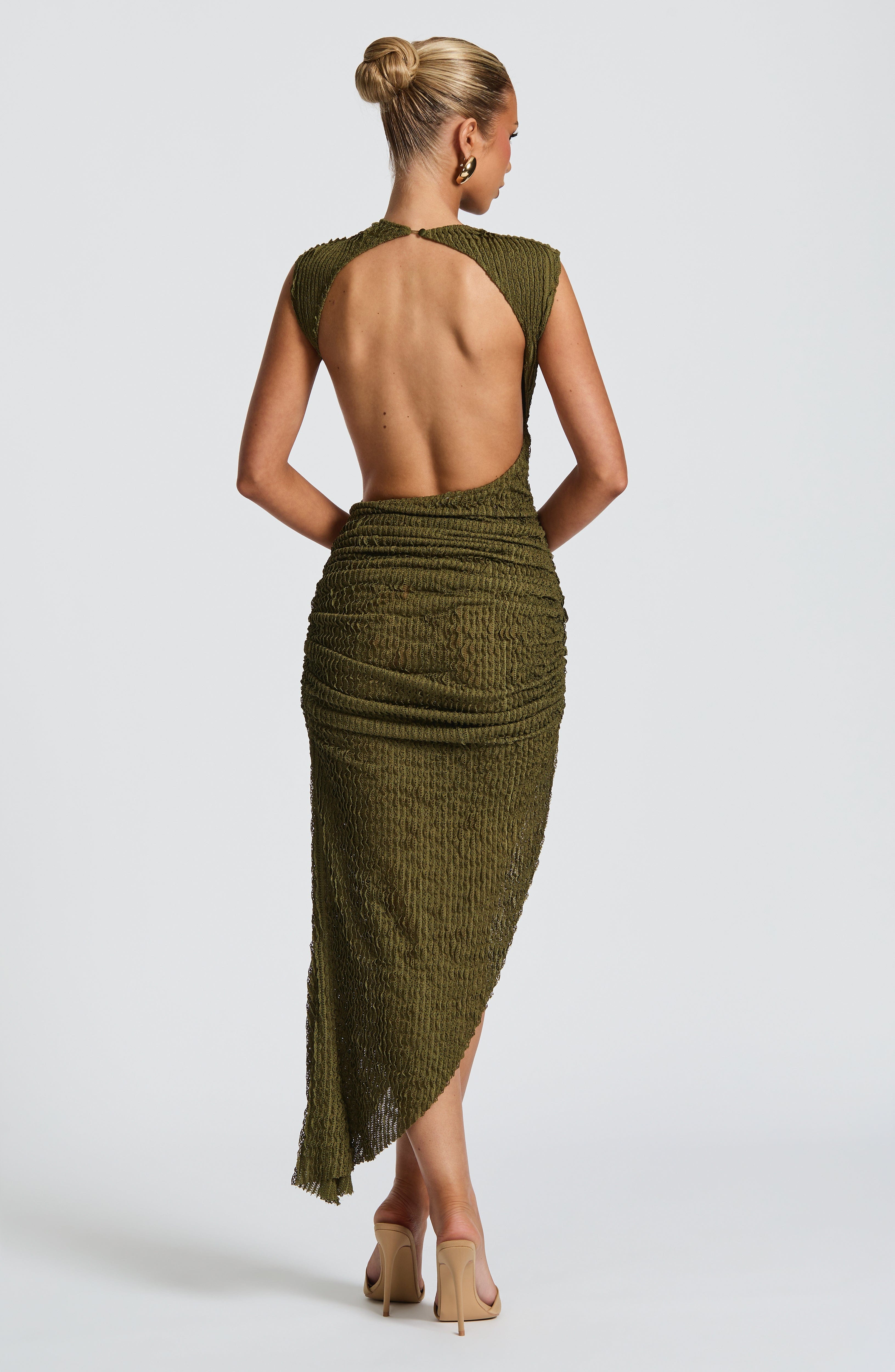 Emma Midi Dress - Khaki