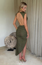 Emma Midi Dress - Khaki