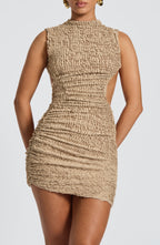 Freya Mini Dress - Beige