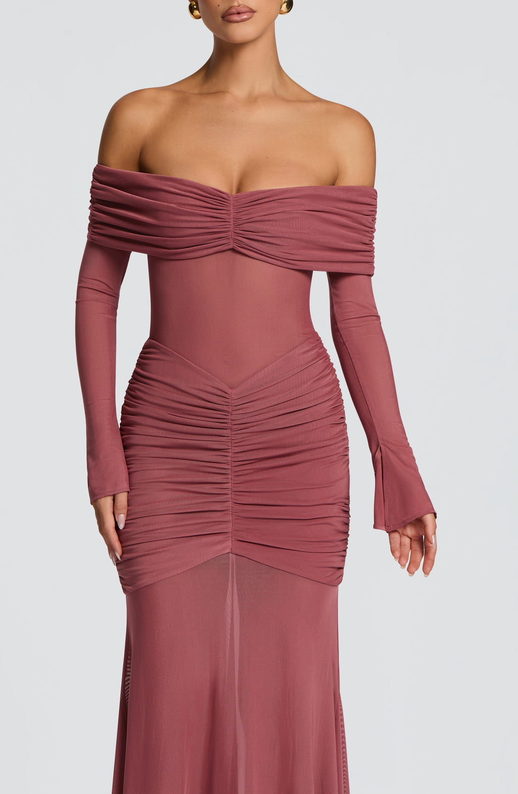 Gabriela Maxi Dress - Rose Brown