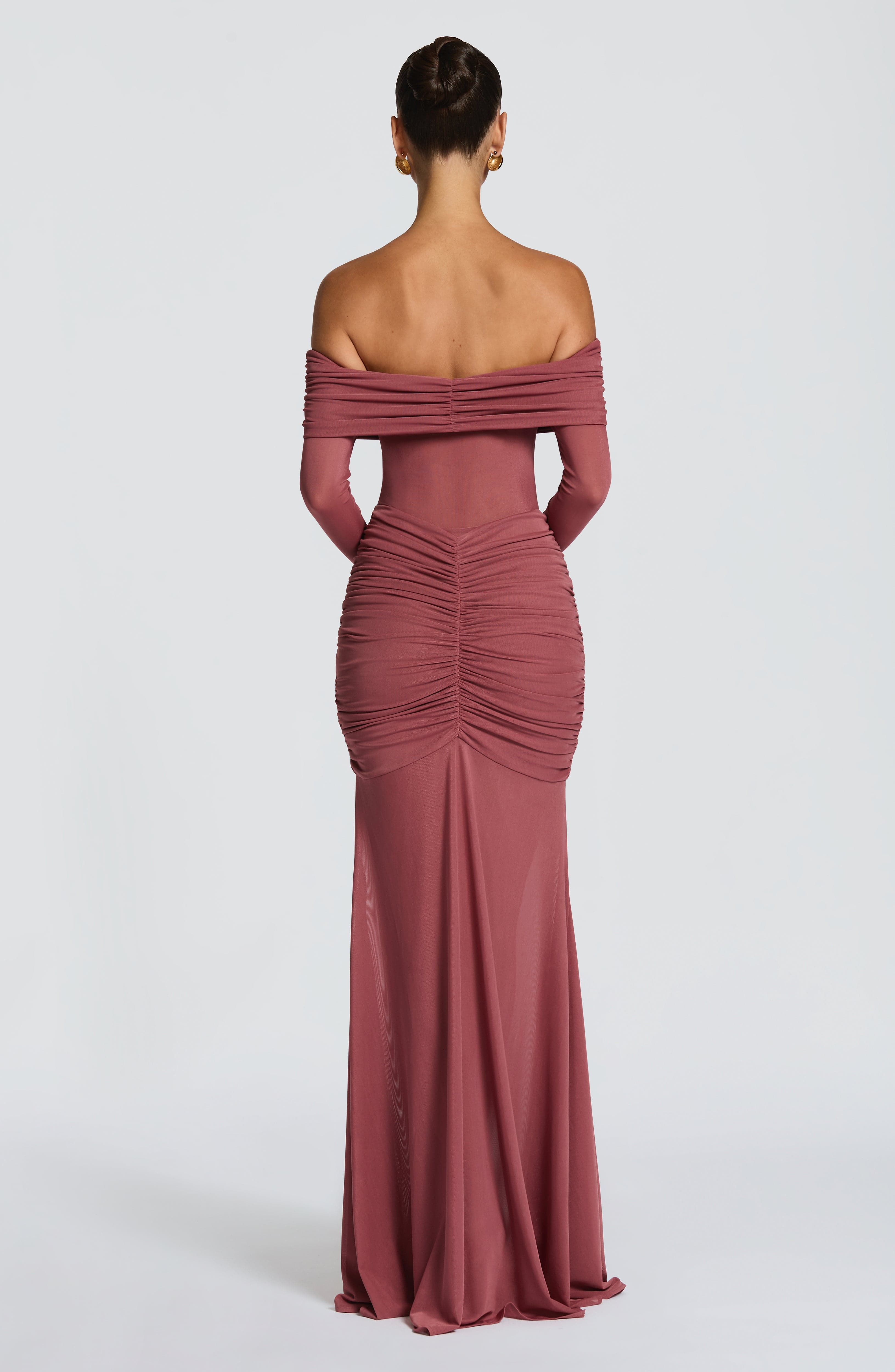 Gabriela Maxi Dress - Rose Brown