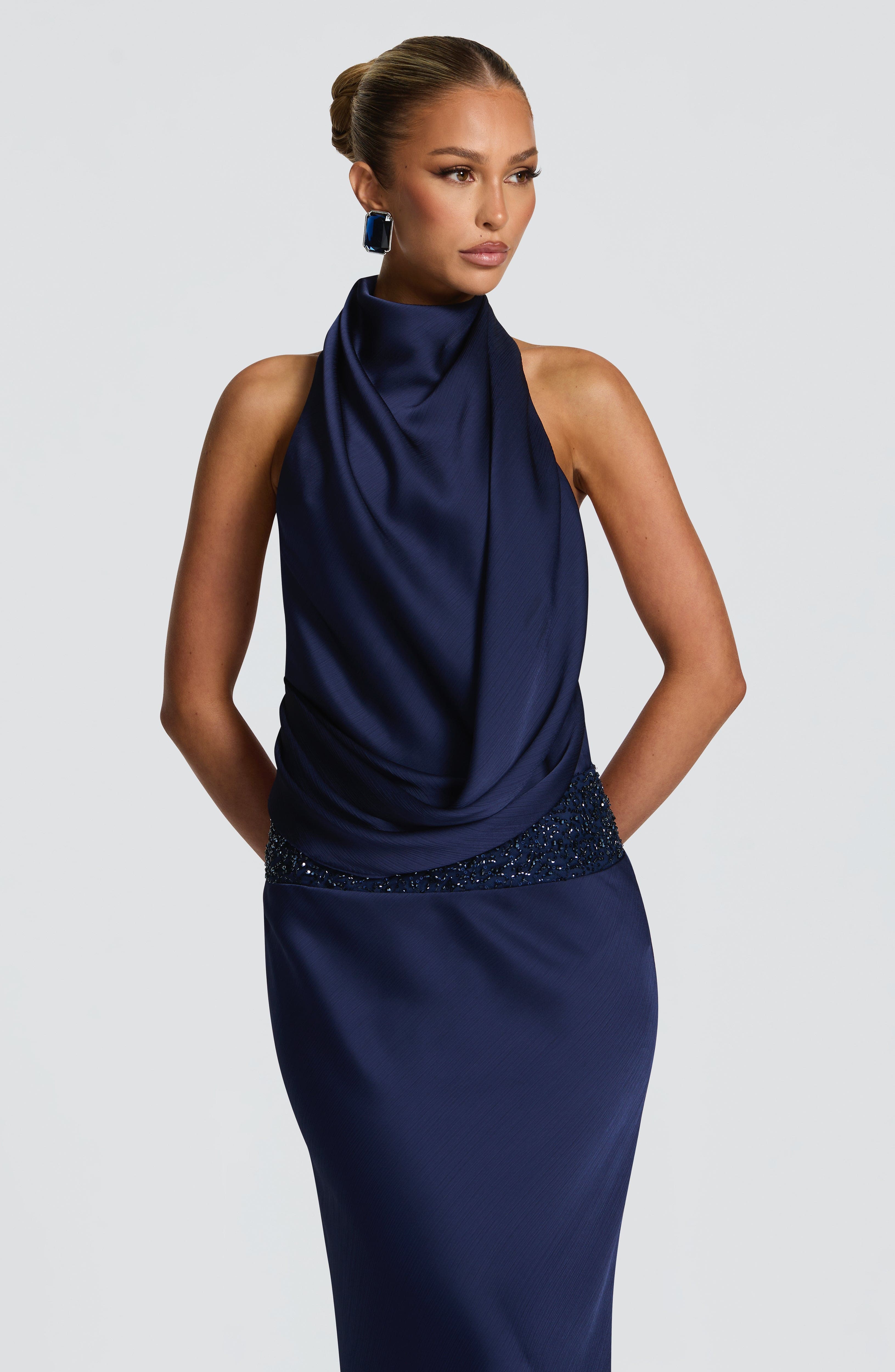 Gracie Maxi Dress - Navy