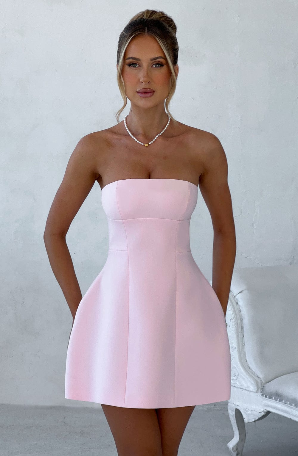 Rosie Mini Dress - Blush