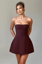 Rosie Mini Dress - Brown