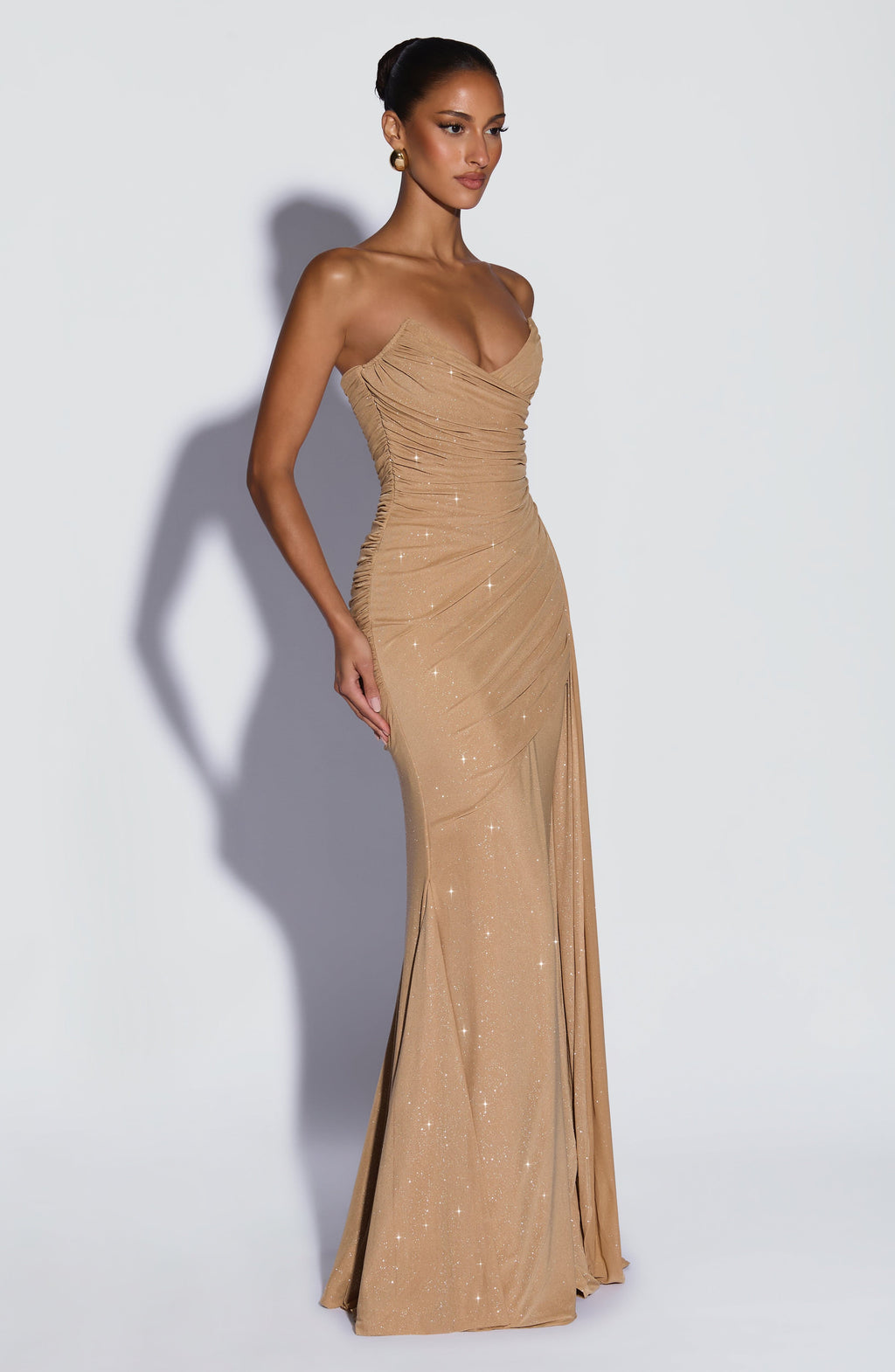 Rita Maxi Dress - Gold Sparkle