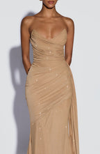 Rita Maxi Dress - Gold Sparkle