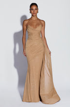 Rita Maxi Dress - Gold Sparkle
