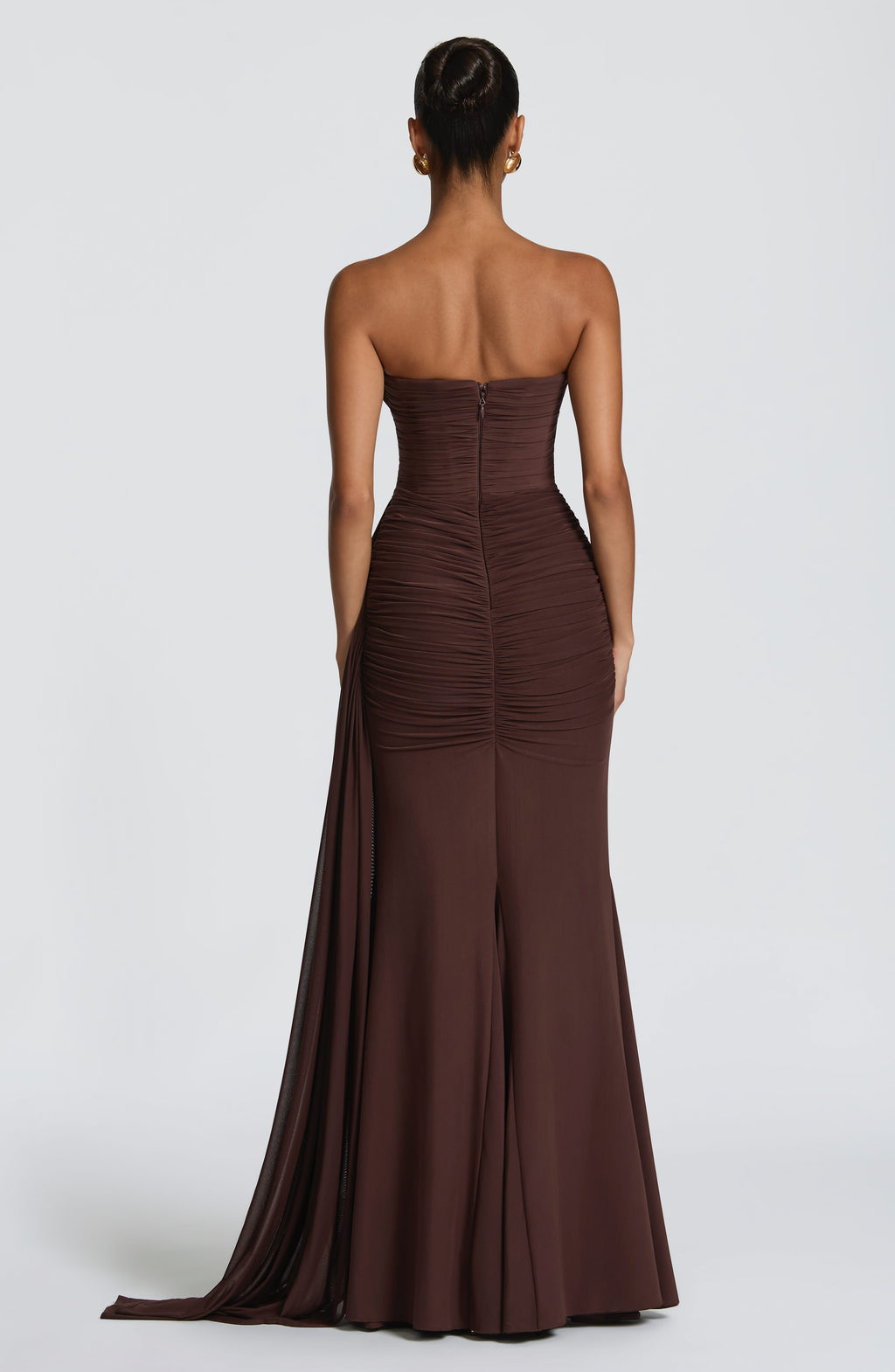 Rita Maxi Dress - Plum Brown